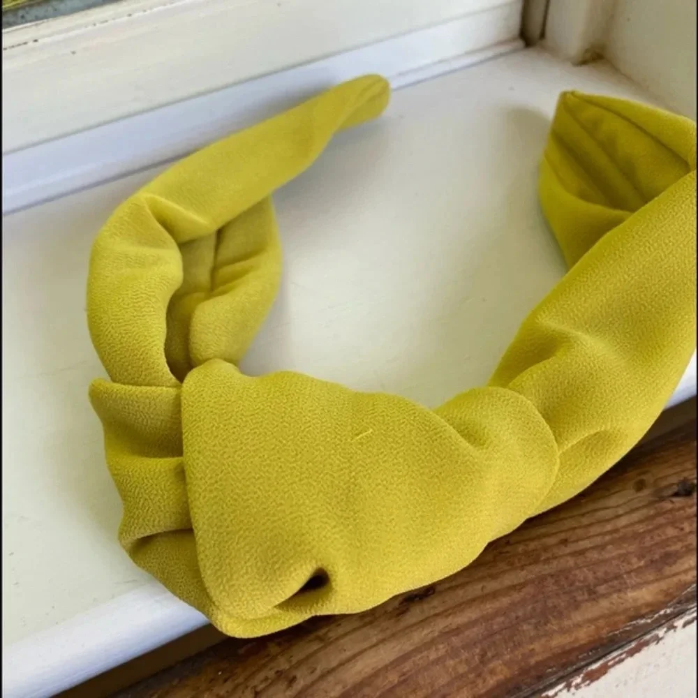 Anthropologie Ezra Knot Yellow Headband